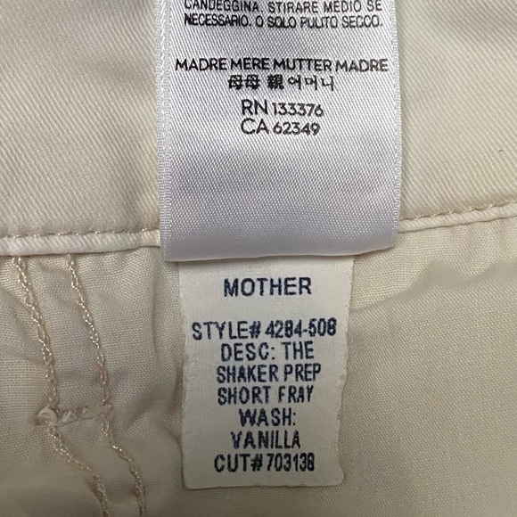 Mother the Shaker Prep Short Fray in Killing Time Vanilla 29 - Picture 10 of 15